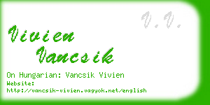 vivien vancsik business card